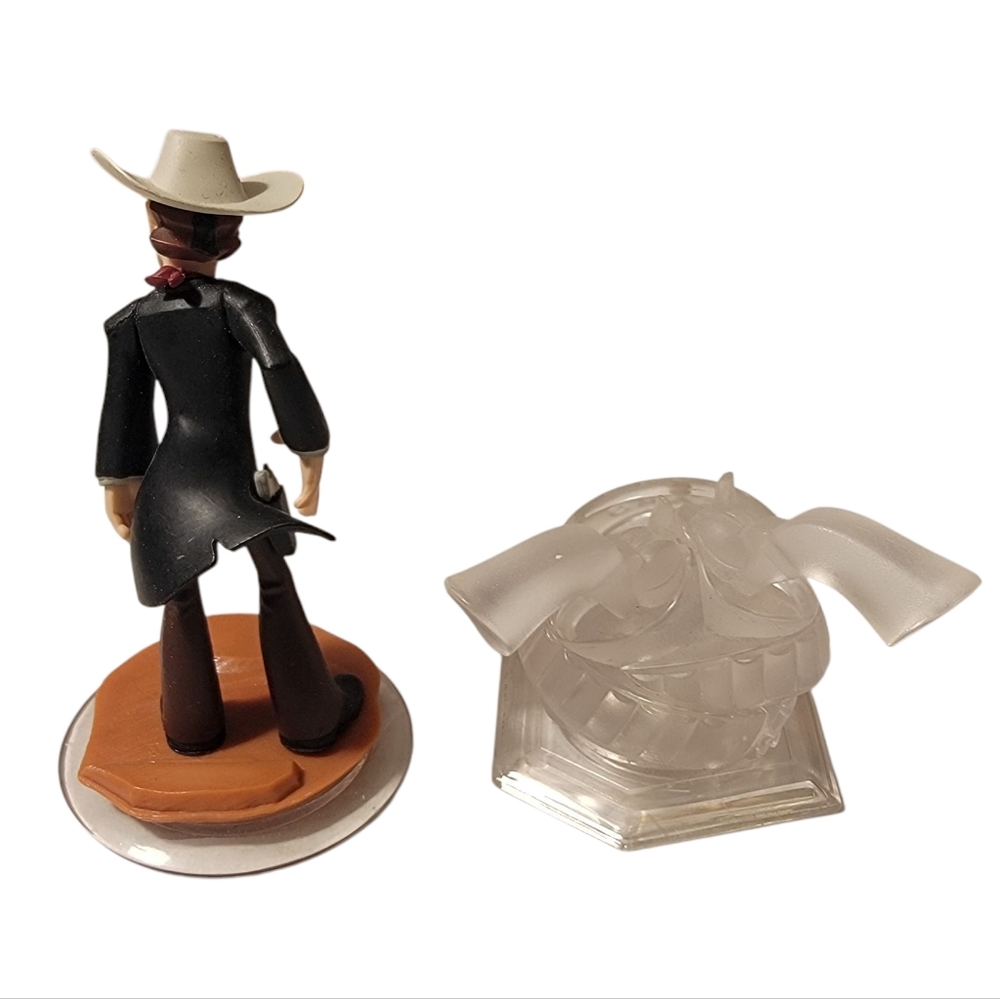 1.0 DISNEY Infinity Lone Ranger Figure + Texas Ranger Crystal - Picture 2 of 3